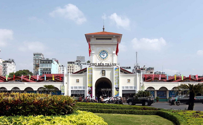Chợ Bến Thành là biểu tượng văn hóa, mang dấu ấn lịch sử, tồn tại trong ký ức, tâm hồn của người dân TP Hồ Chí Minh. Ảnh: TTXVN