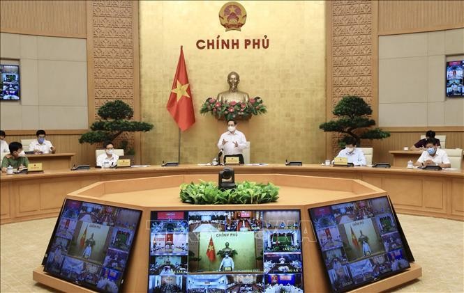 Thủ tướng Phạm Minh Chính phát biểu chỉ đạo. Ảnh: Lâm Khánh/TTXVN