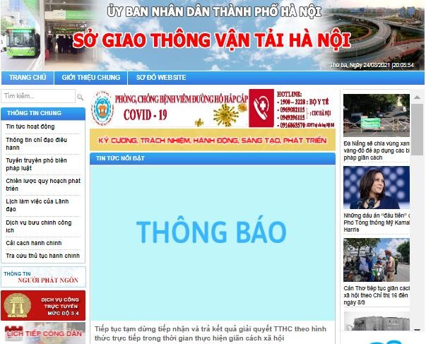 Các tổ chức, cá nhân, doanh nghiệp thực hiện khai báo, nộp hồ sơ trực tuyến tại địa chỉ: www.sogtvt.hanoi.gov.vn.