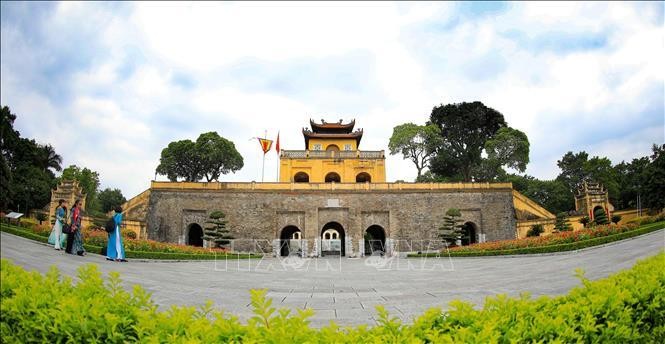 Đoan Môn là cửa chính phía Nam vào Hoàng thành Thăng Long. Ảnh: TTXVN