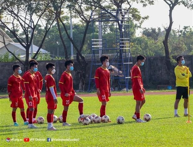 Một buổi tập luyện của các cầu thủ U23 Việt Nam. (Ảnh: TTXVN/phát)