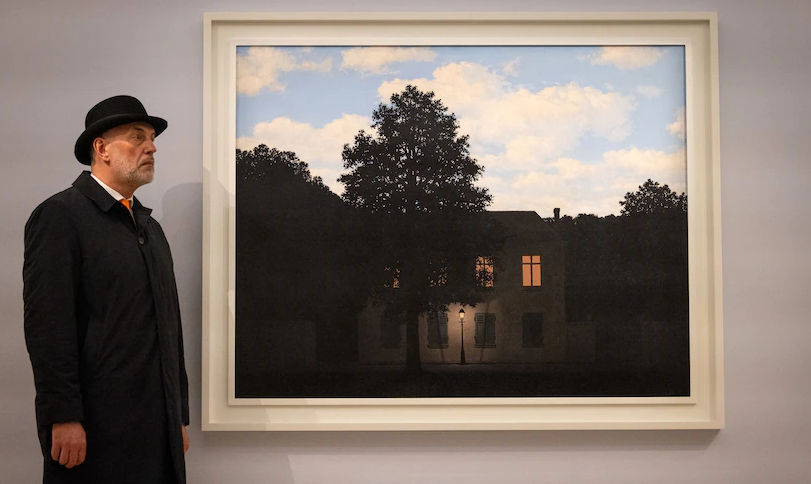 L'Empire des Lumieres của Rene Magritte. Ảnh: AFP