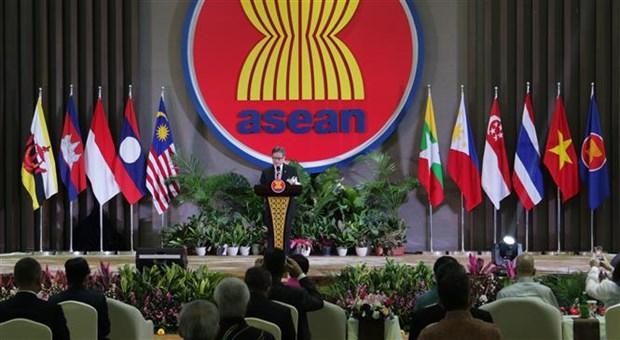 Tổng thư ký ASEAN Dato Lim Jock Hoi phát biểu khai mạc lễ kỷ niệm 55 năm Ngày thành lập ASEAN, tại Jakarta (Indonesia) sáng 8/8/2022. (Ảnh: Hữu Chiến/TTXVN)