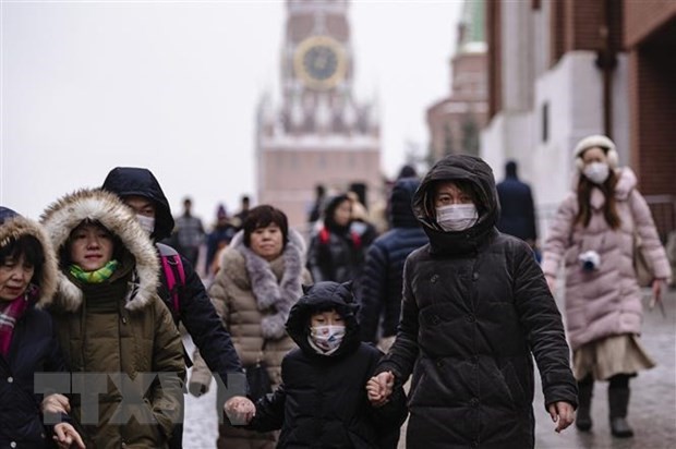 Người dân Nga tại Moskva. (Ảnh: AFP/TTXVN)