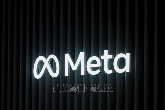 Biểu tượng của tập đoàn Meta. Ảnh: AFP/TTXVN