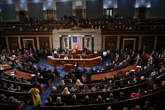 Toàn cảnh một phiên họp Hạ viện Mỹ tại Washington, DC. Ảnh tư liệu: AFP/TTXVN