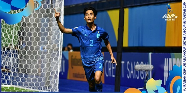 U17 Thái Lan sớm giành vé vào tứ kết U17 châu Á 2023. (Nguồn: AFC)