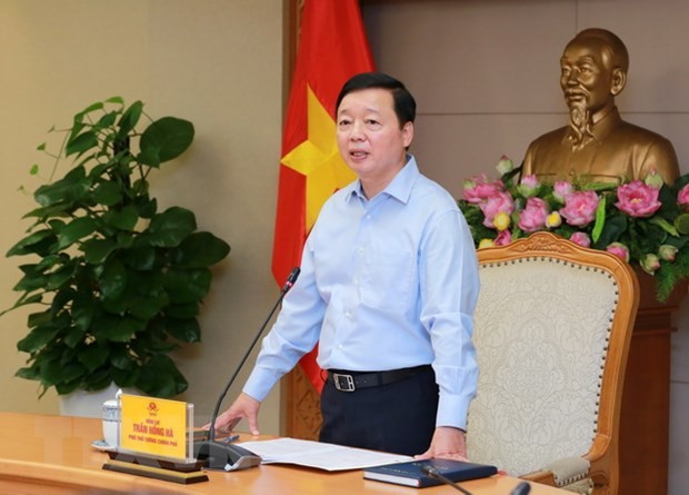 Phó Thủ tướng Trần Hồng Hà phát biểu chỉ đạo. 