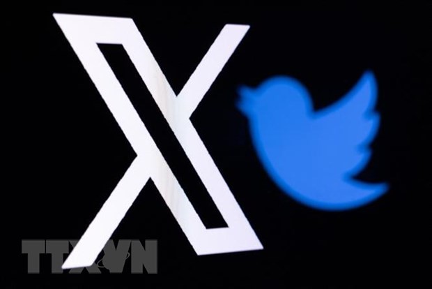 Biểu tượng mạng xã hội X, trước đây là Twitter. Ảnh minh họa: AFP/TTXVN
