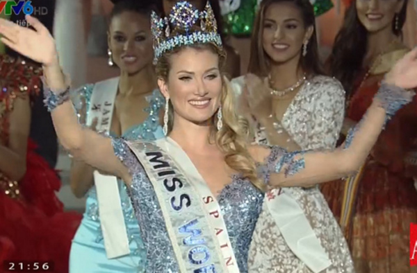 Người đẹp Tây Ban Nha đăng quang Hoa hậu Thế giới 2015