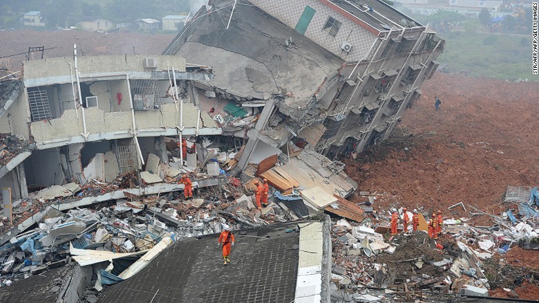 Toàn cảnh vụ sập 33 tòa nhà, 91 người mất tích ở TQ