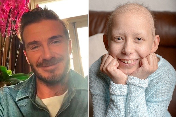 Clip: David Beckham gửi lời động viên đến bé gái bị ung thư máu