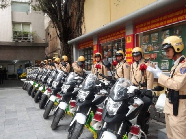 Ngắm dàn xe môtô 750 của CSGT Hà Nội phục vụ đại hội Đảng