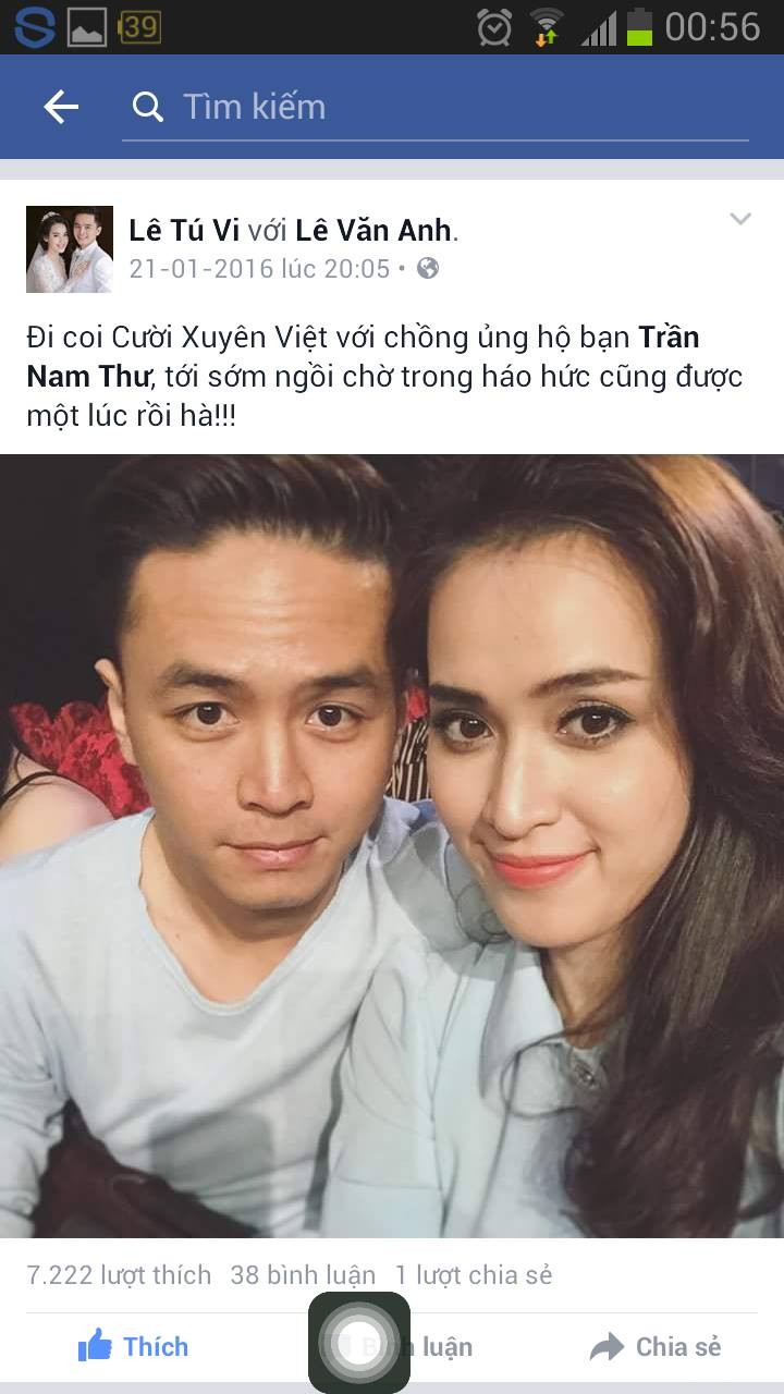 Tú Vi - Văn Anh bị đuổi khi đến xem chương trình Cười Xuyên Việt 