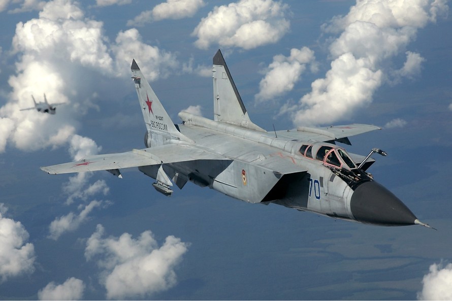 Chiến đấu cơ MiG-31 của Nga gặp nạn khi bay huấn luyện