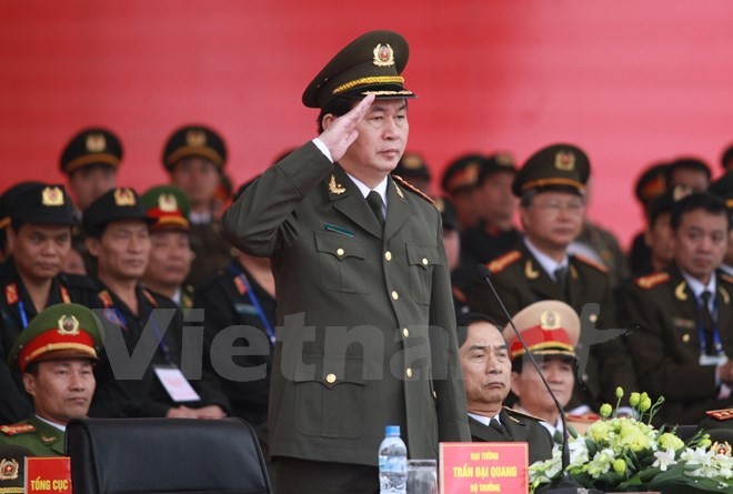Bộ trưởng Trần Đại Quang phát lệnh xuất quân bảo vệ Đại hội Đảng