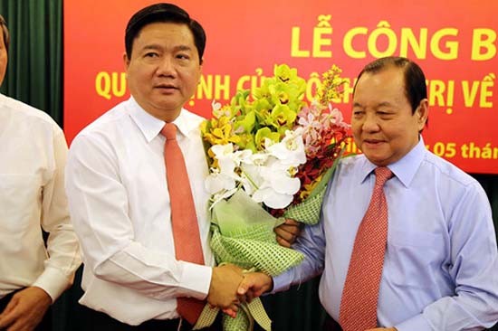 Ông Đinh La Thăng nói gì sau khi vào TP.HCM nhận chức vụ mới?