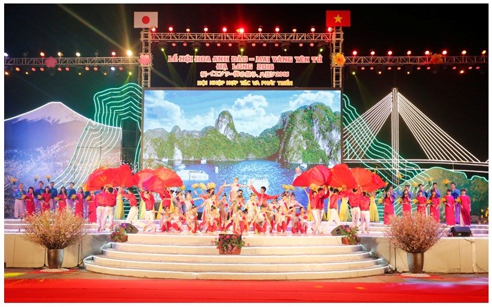 Khai mạc Lễ hội Hoa anh đào - Mai vàng Yên Tử, Hạ Long năm 2016