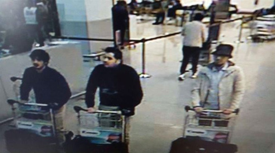Bỉ công bố ảnh 3 nghi phạm đánh bom sân bay ở Brussels