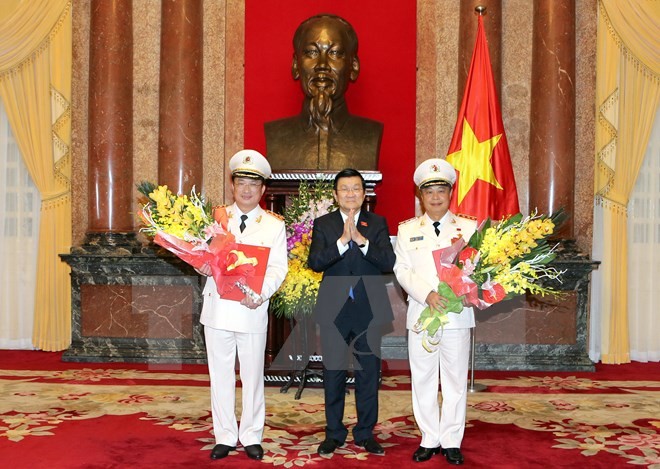 Hai Thứ trưởng Bộ Công an được phong quân hàm Thượng tướng