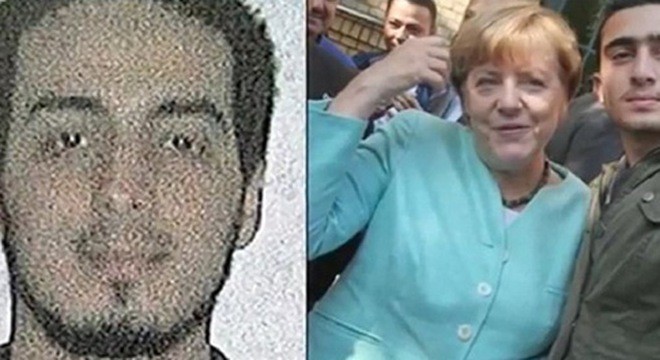 Thủ tướng Đức Merkel từng chụp ảnh với kẻ đánh bom tại Bỉ?