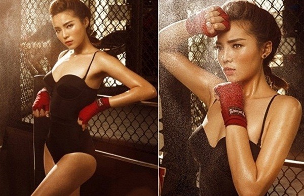 Hoa hậu Kỳ Duyên diện bikini 'hóa' mỹ nhân boxing nóng bỏng