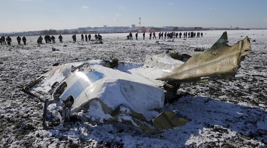 Hé lộ kết quá phân tích hộp đen máy bay Flydubai rơi ở Nga