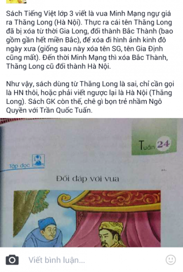 Tiếng Việt lớp 3 viết sai địa danh lịch sử: Cách viết đó rất khôn