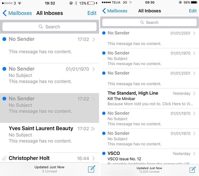 Người dùng iPhone sợ hãi nhận được ‘email ma’ gửi từ quá khứ