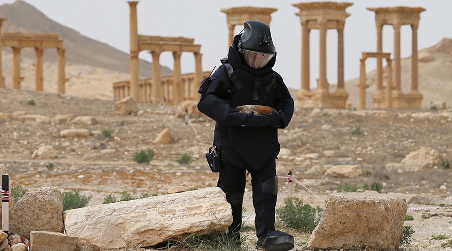Công binh Nga tháo gỡ 3.000 quả mìn ở Palmyra trong 12 ngày