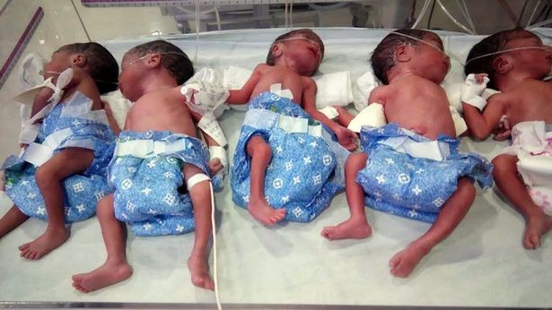 Thai phụ tưởng sinh một con nhưng có đến 5 đứa bé ra đời