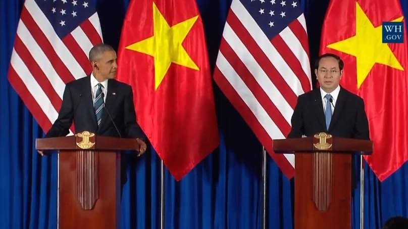 Chủ tịch nước: Hoan nghênh Mỹ dỡ bỏ cấm vận vũ khí Việt Nam