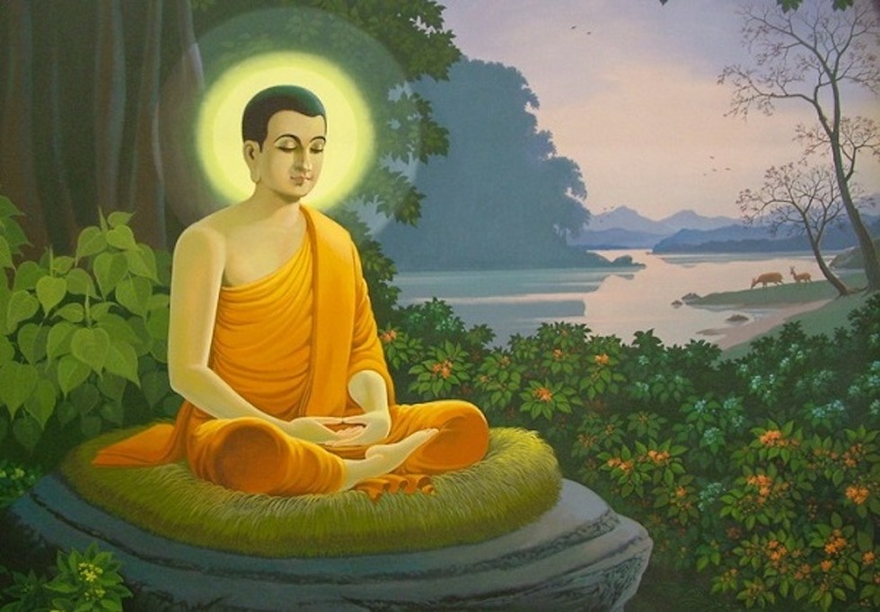 Đức Phật với đại cội Bồ đề