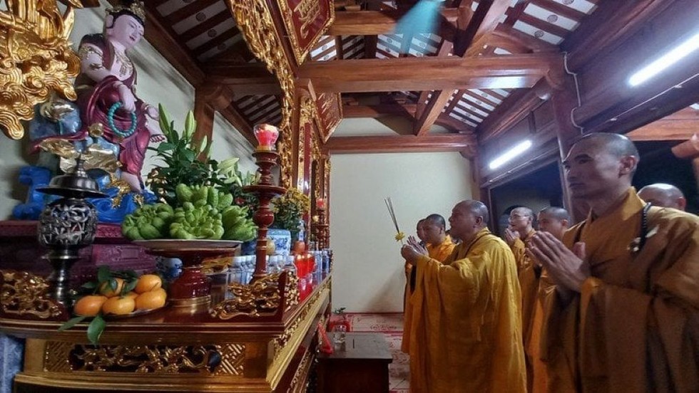 Hà Nội: Chùa Liên Phái long trọng tổ chức Lễ an vị tôn tượng Bồ tát Quán Thế Âm
